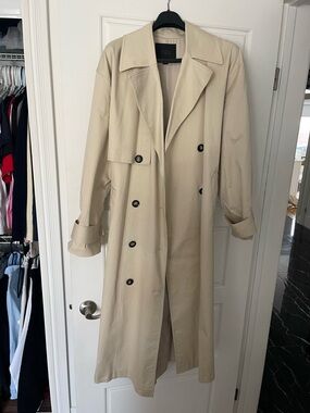 ZARA - Classic Oversized Beige Trench Coat